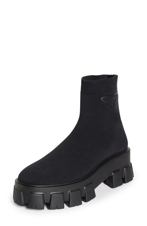 prada lug-sole sock booties|Shop Prada Lug.